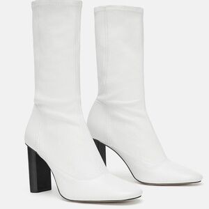 ZARA Leather Ankle Boots